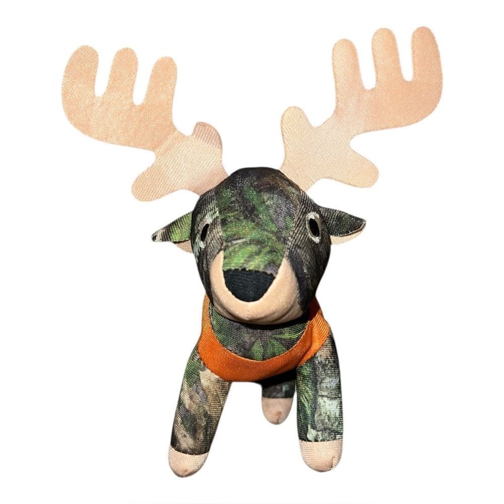 Mossy Oak Camouflage Deer Plush Stuffed Toy With Hunting Vest 8” EUC